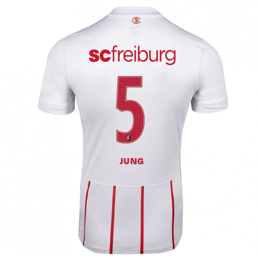 Danxen Heren Anthony Jung #5 Wit Rood Geel Uitshirt Uittenue 2026/27 T-Shirt