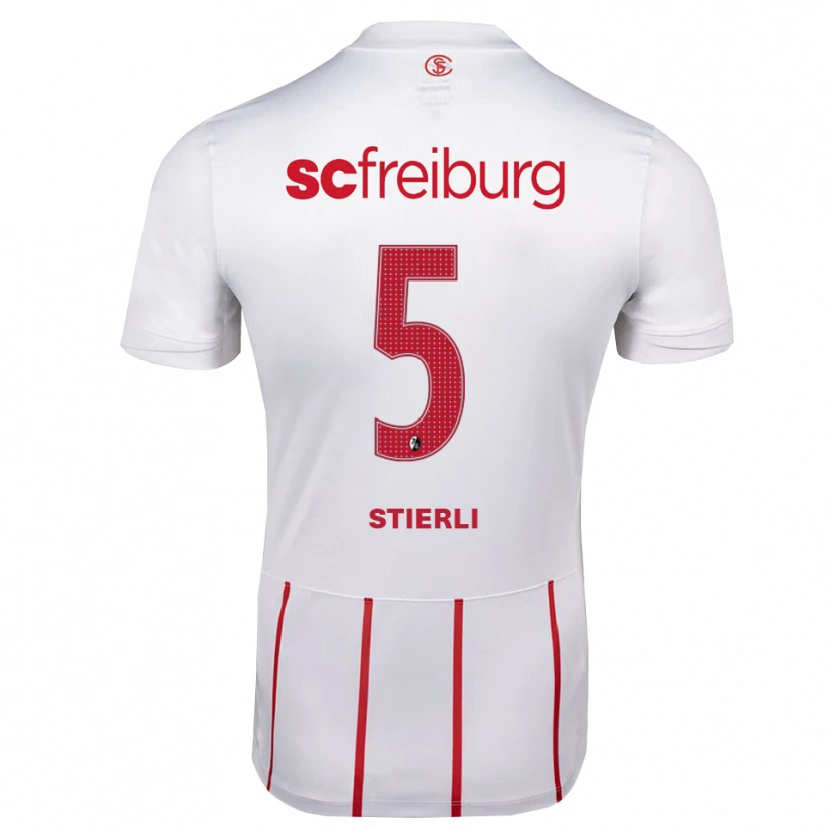 Danxen Heren Julia Stierli #5 Wit Rood Geel Uitshirt Uittenue 2026/27 T-Shirt