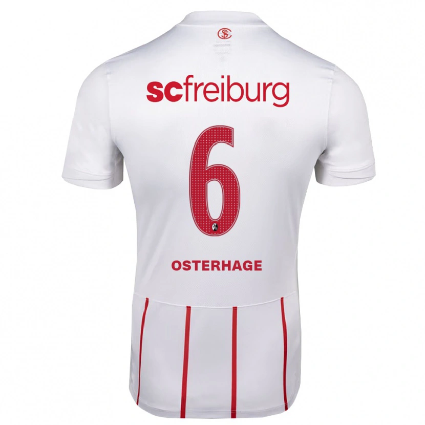 Danxen Heren Patrick Osterhage #6 Wit Rood Geel Uitshirt Uittenue 2026/27 T-Shirt