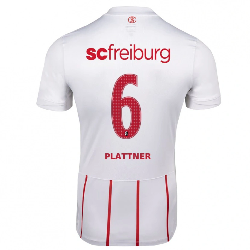 Danxen Heren Tim Plattner #6 Wit Rood Geel Uitshirt Uittenue 2026/27 T-Shirt