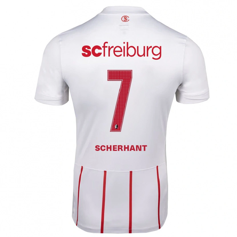 Danxen Heren Derry Scherhant #7 Wit Rood Geel Uitshirt Uittenue 2026/27 T-Shirt