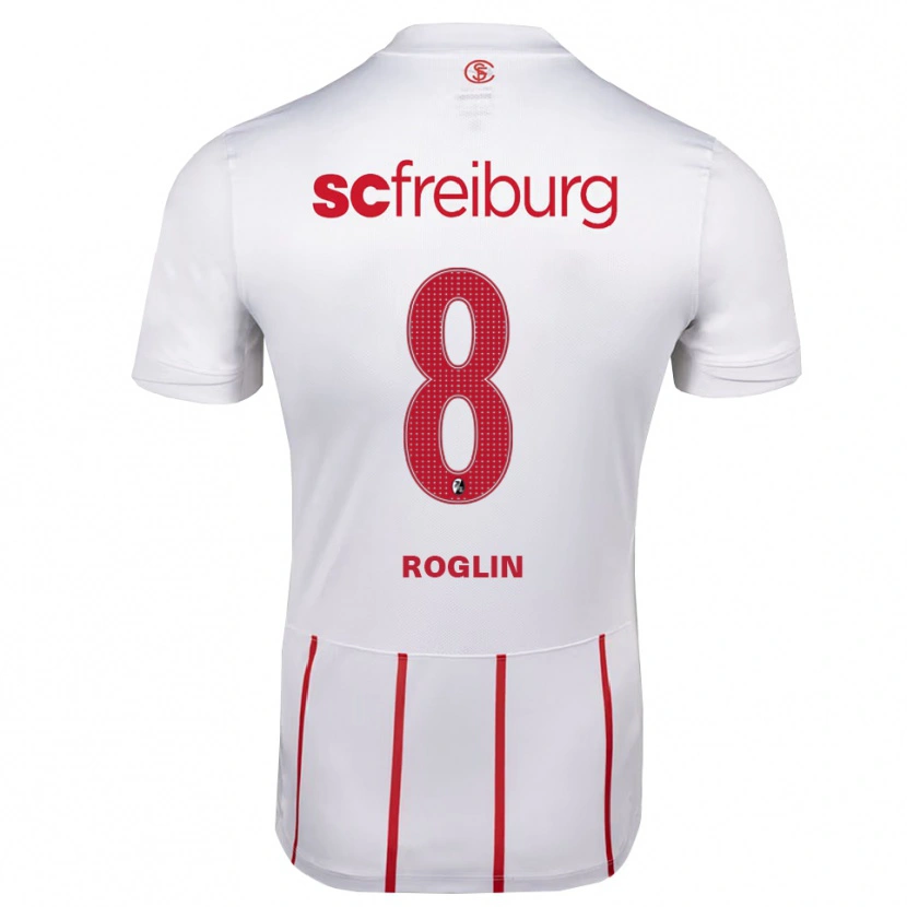 Danxen Heren Richard Roglin #8 Wit Rood Geel Uitshirt Uittenue 2026/27 T-Shirt