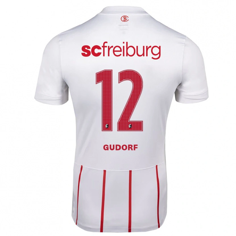Danxen Heren Ally Gudorf #12 Wit Rood Geel Uitshirt Uittenue 2026/27 T-Shirt