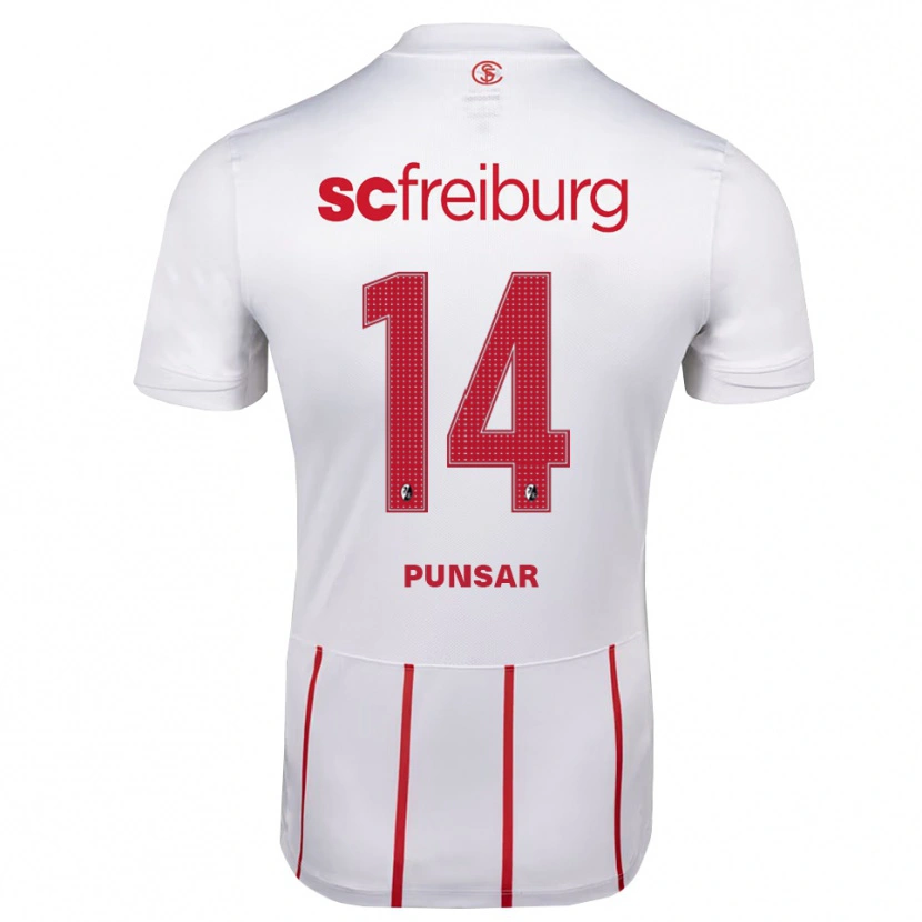 Danxen Heren Milla Punsar #14 Wit Rood Geel Uitshirt Uittenue 2026/27 T-Shirt