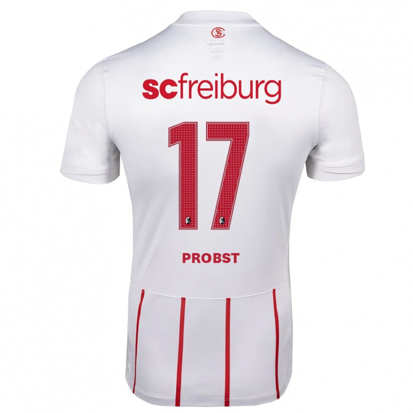 Danxen Heren Steven Probst #17 Wit Rood Geel Uitshirt Uittenue 2026/27 T-Shirt