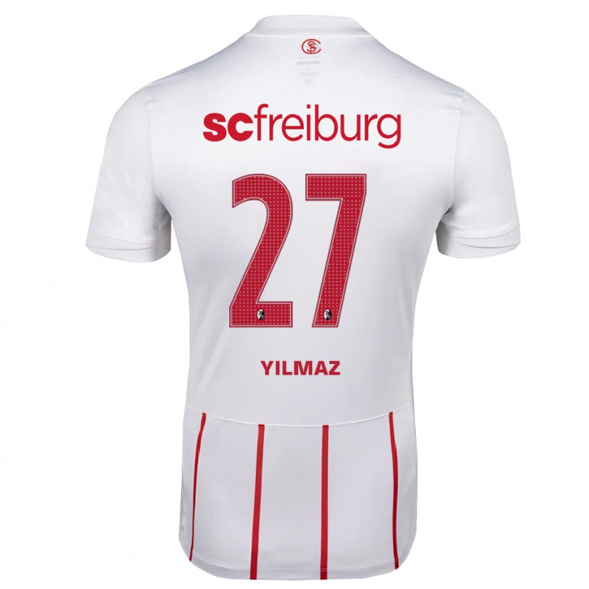 Danxen Heren Berkay Yılmaz #27 Wit Rood Geel Uitshirt Uittenue 2026/27 T-Shirt