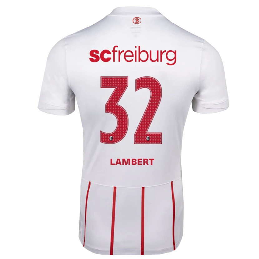 Danxen Heren Gabrielle Lambert #32 Wit Rood Geel Uitshirt Uittenue 2026/27 T-Shirt