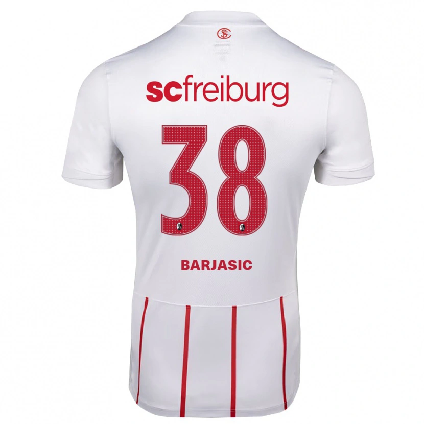Danxen Heren Josip Barjasic #38 Wit Rood Geel Uitshirt Uittenue 2026/27 T-Shirt