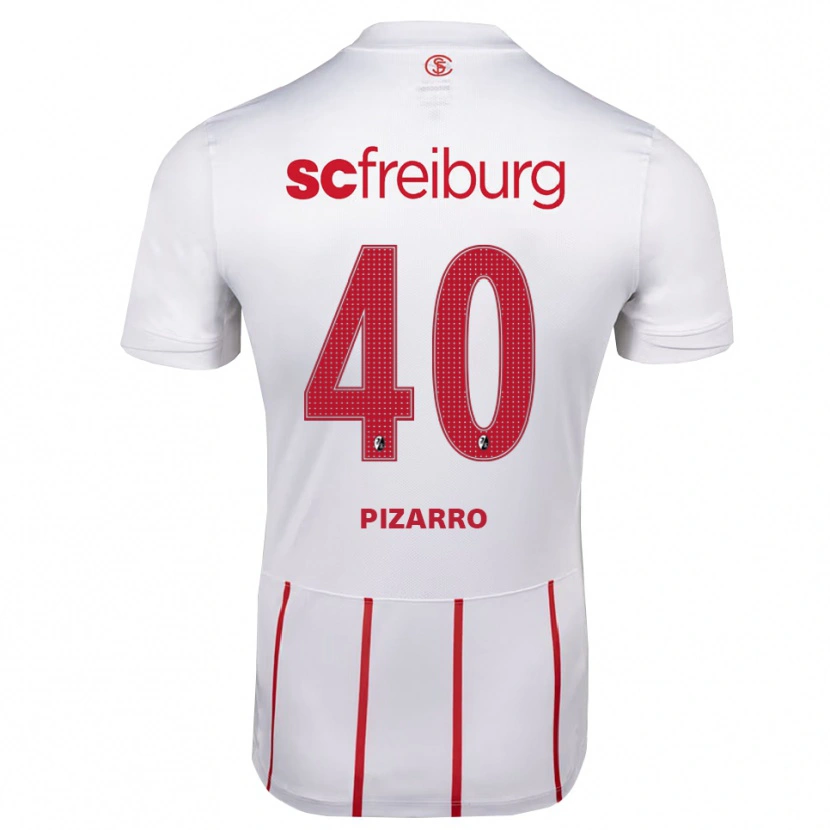 Danxen Heren Théodore Pizarro #40 Wit Rood Geel Uitshirt Uittenue 2026/27 T-Shirt