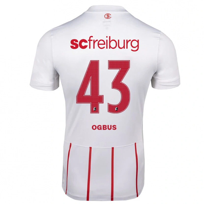 Danxen Heren Bruno Ogbus #43 Wit Rood Geel Uitshirt Uittenue 2026/27 T-Shirt