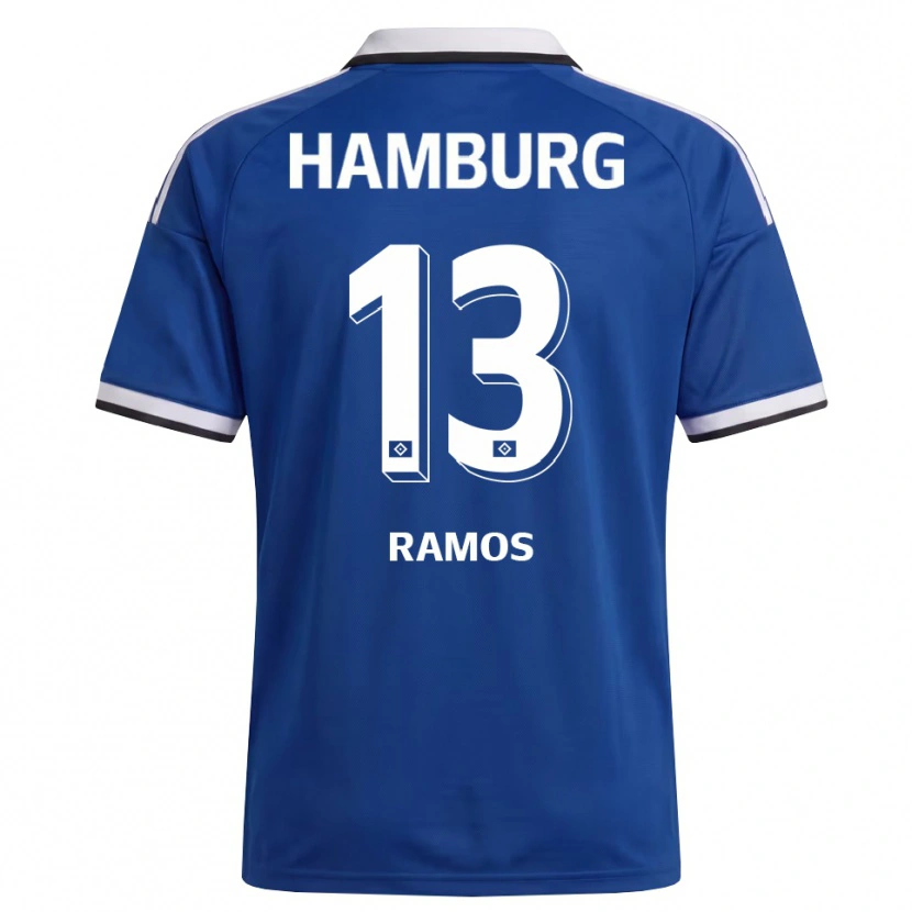 Danxen Heren Guilherme Ramos #13 Wit Blauw Uitshirt Uittenue 2026/27 T-Shirt