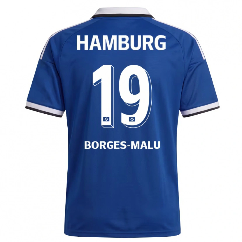 Danxen Heren Louis Borges-Malu #19 Wit Blauw Uitshirt Uittenue 2026/27 T-Shirt