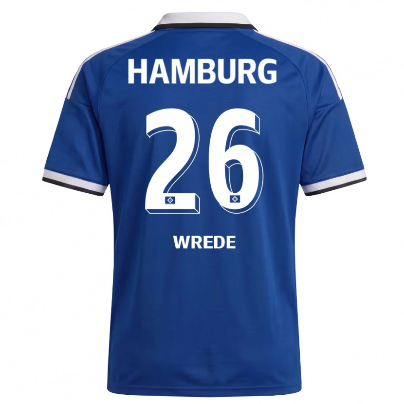 Danxen Heren Jonna Wrede #26 Wit Blauw Uitshirt Uittenue 2026/27 T-Shirt