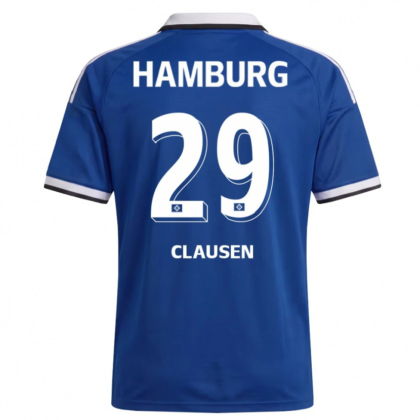 Danxen Heren Lina Clausen #29 Wit Blauw Uitshirt Uittenue 2026/27 T-Shirt