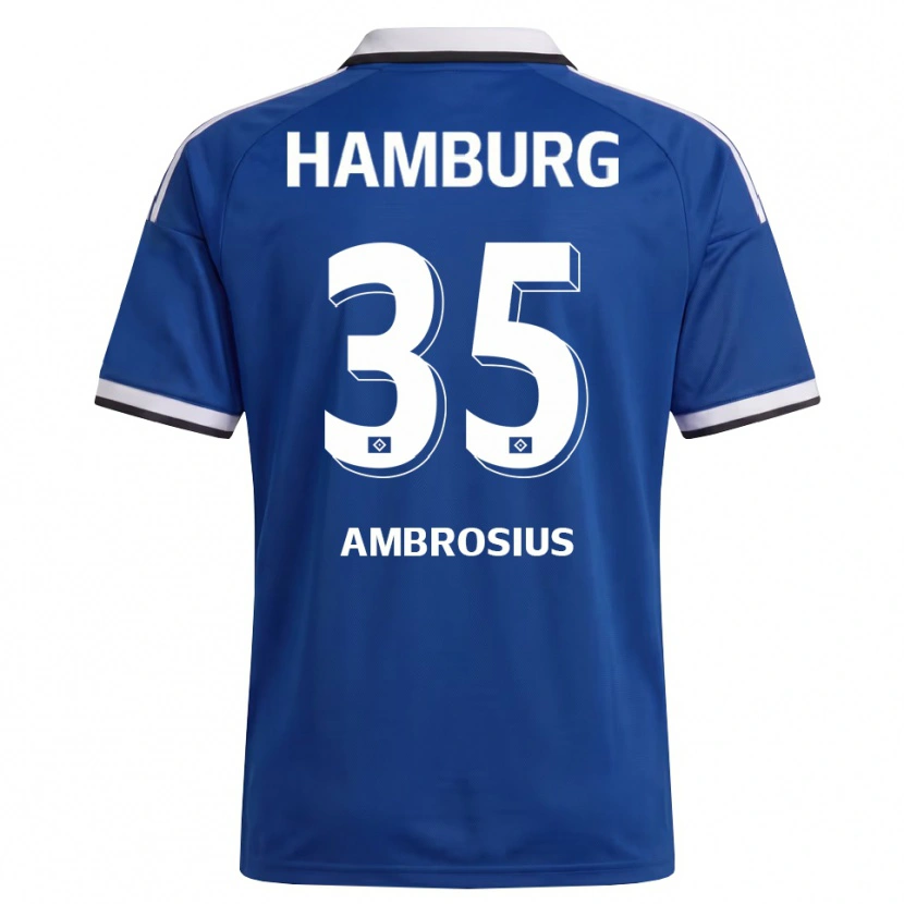 Danxen Heren Stephan Ambrosius #35 Wit Blauw Uitshirt Uittenue 2026/27 T-Shirt