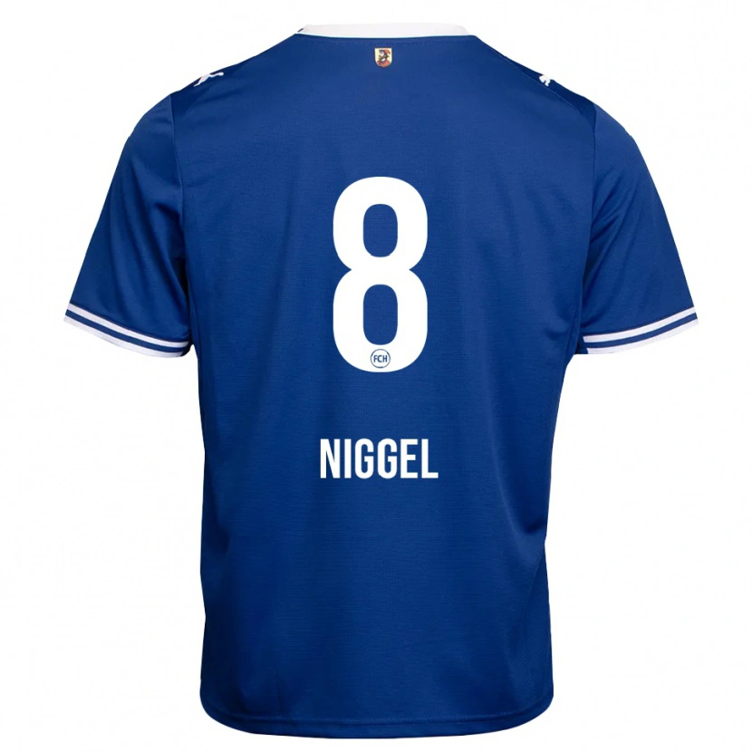 Danxen Heren Henrik Niggel #8 Koninklijk Blauw Wit Uitshirt Uittenue 2026/27 T-Shirt
