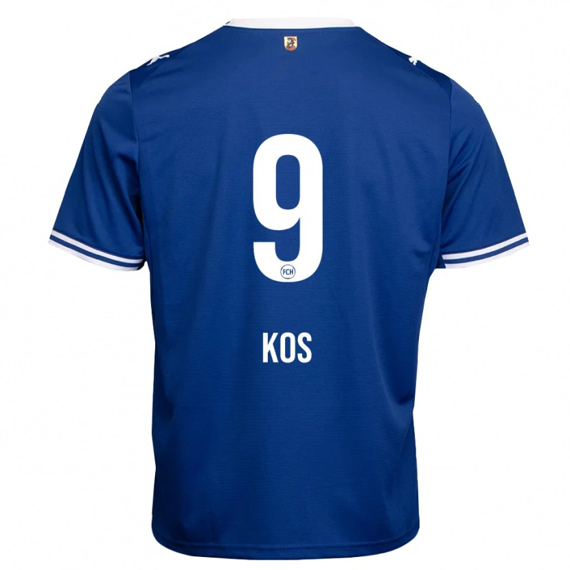 Danxen Heren Maximilian Kos #9 Koninklijk Blauw Wit Uitshirt Uittenue 2026/27 T-Shirt
