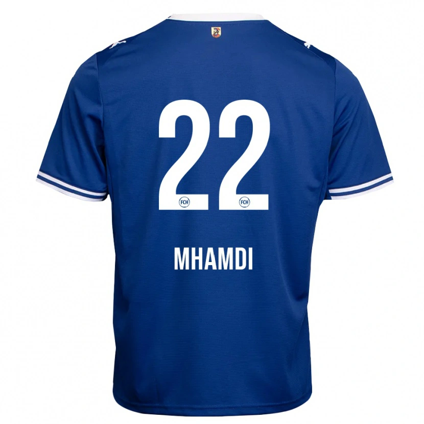 Danxen Heren Oualid Mhamdi #22 Koninklijk Blauw Wit Uitshirt Uittenue 2026/27 T-Shirt