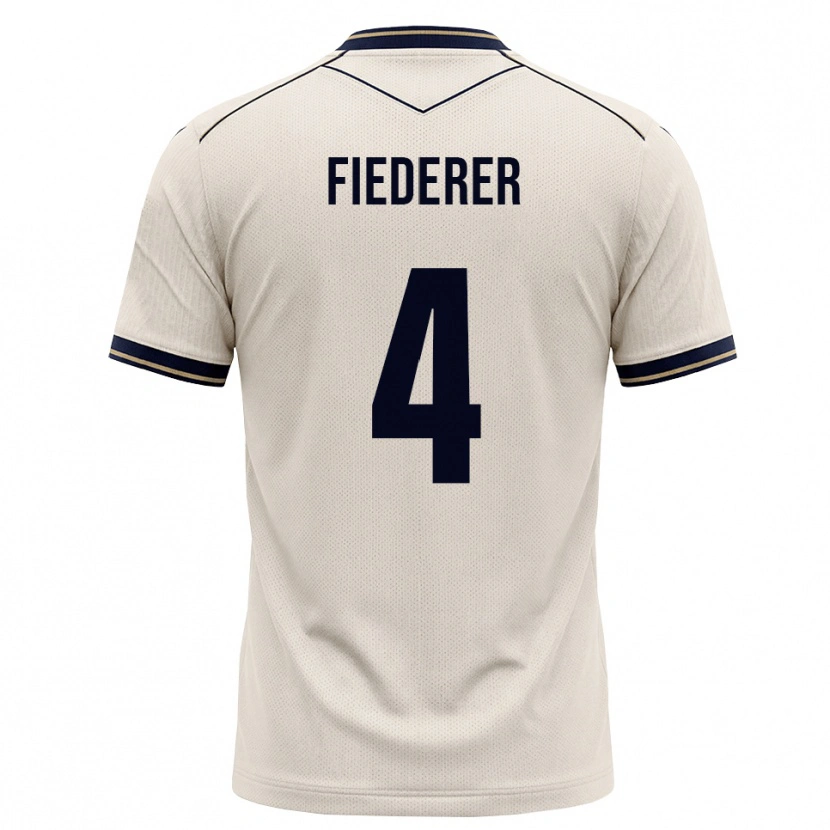 Danxen Heren Tom Fiederer #4 Off-White Inktblauw Uitshirt Uittenue 2026/27 T-Shirt