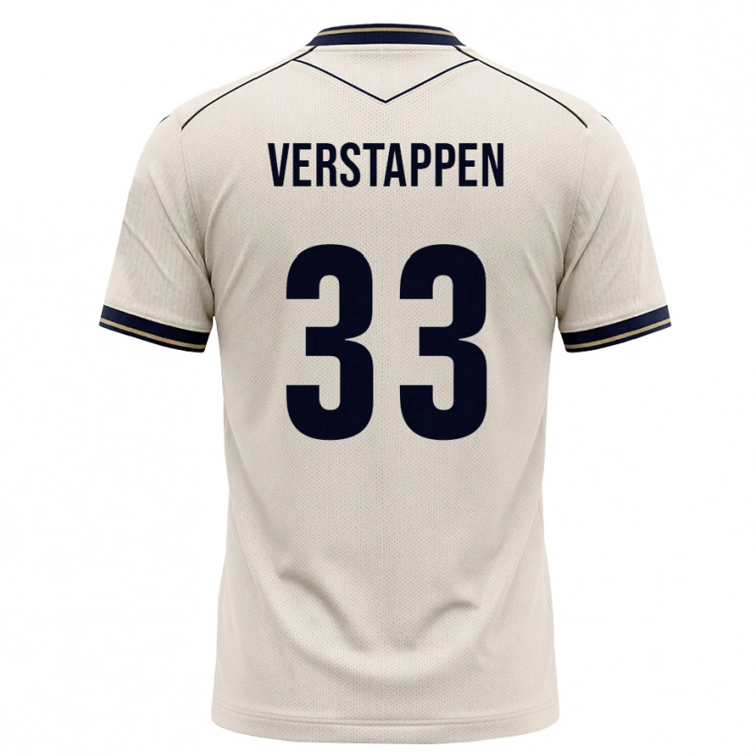 Danxen Heren Eric Verstappen #33 Off-White Inktblauw Uitshirt Uittenue 2026/27 T-Shirt