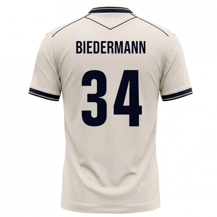 Danxen Heren Nico Biedermann #34 Off-White Inktblauw Uitshirt Uittenue 2026/27 T-Shirt