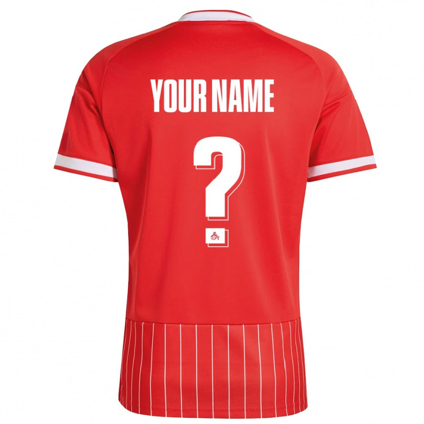 Danxen Heren Uw Naam #0 Rood Wit Groen Uitshirt Uittenue 2026/27 T-Shirt