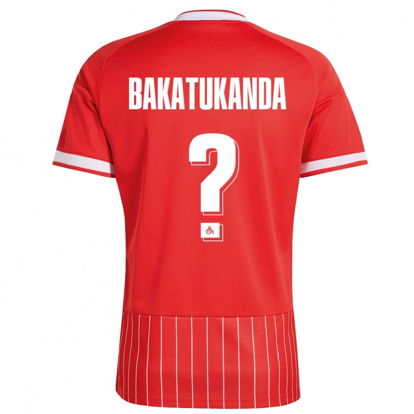 Danxen Heren Elias Bakatukanda #0 Rood Wit Groen Uitshirt Uittenue 2026/27 T-Shirt