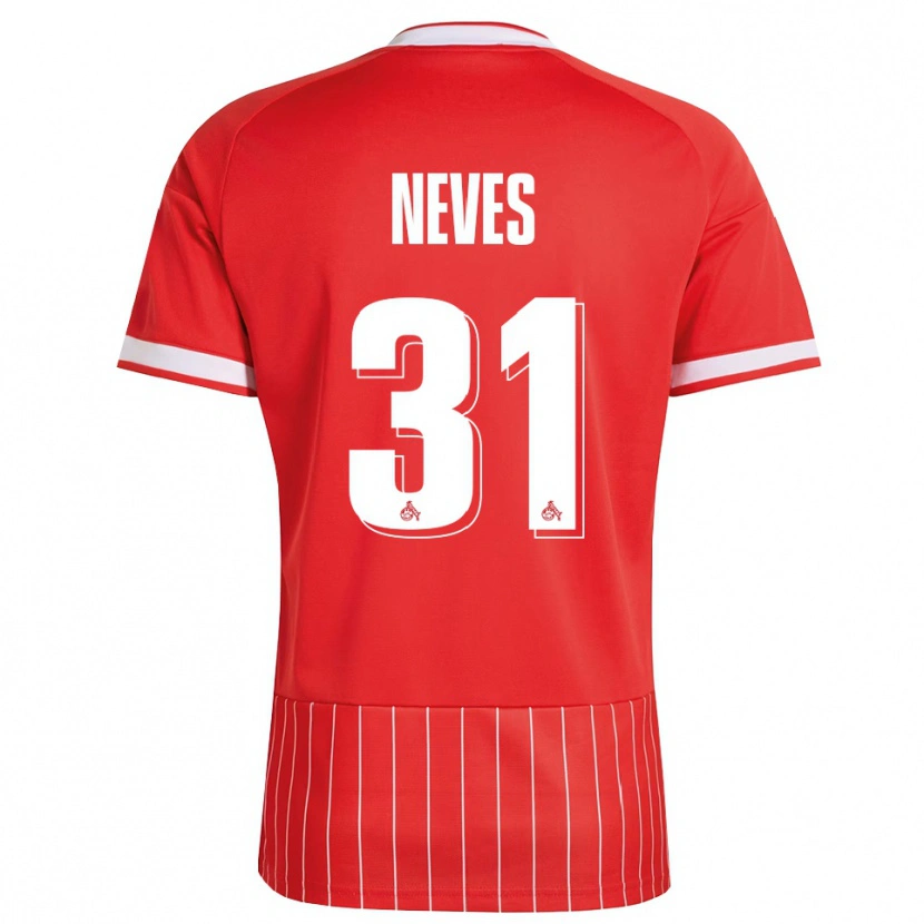 Danxen Heren Gil Neves #31 Rood Wit Groen Uitshirt Uittenue 2026/27 T-Shirt