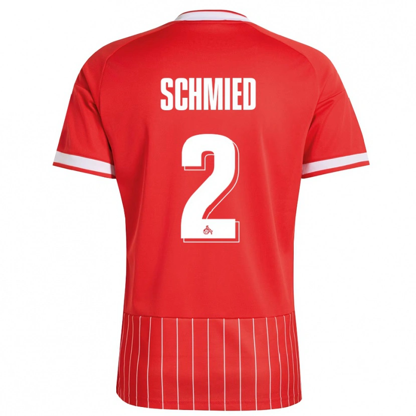 Danxen Heren Joël Schmied #2 Rood Wit Groen Uitshirt Uittenue 2026/27 T-Shirt