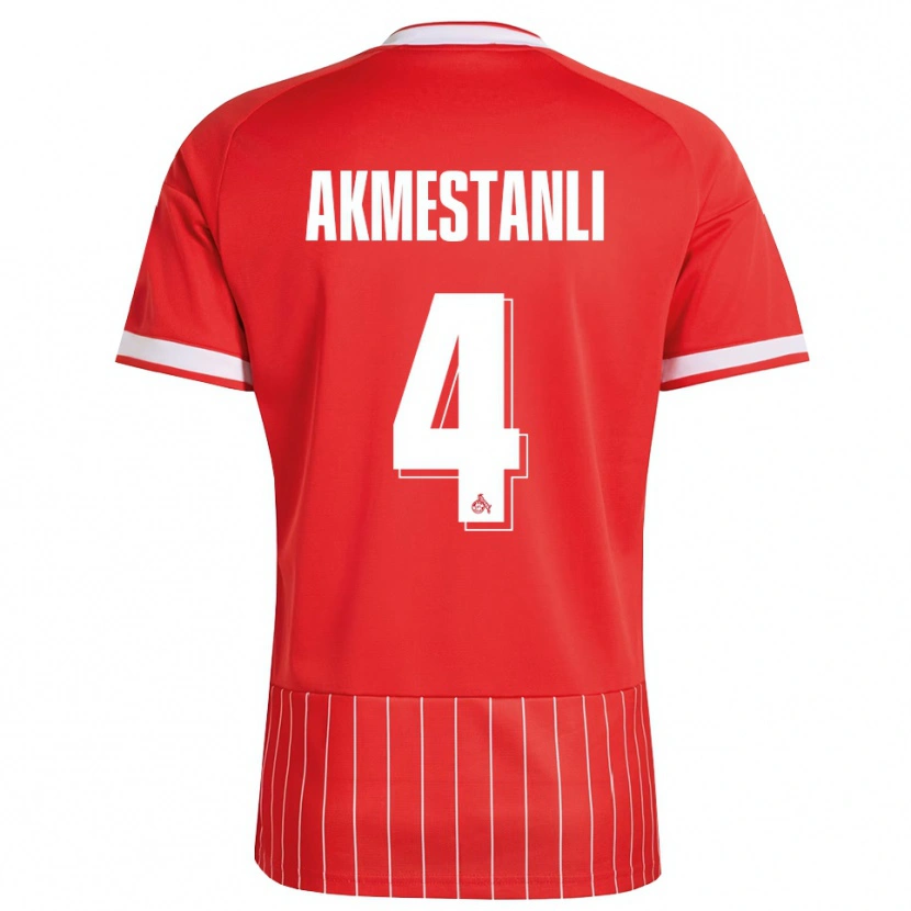 Danxen Heren Teoman Akmestanli #4 Rood Wit Groen Uitshirt Uittenue 2026/27 T-Shirt