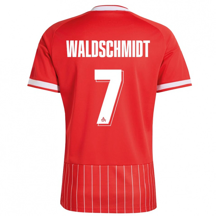 Danxen Heren Luca Waldschmidt #7 Rood Wit Groen Uitshirt Uittenue 2026/27 T-Shirt