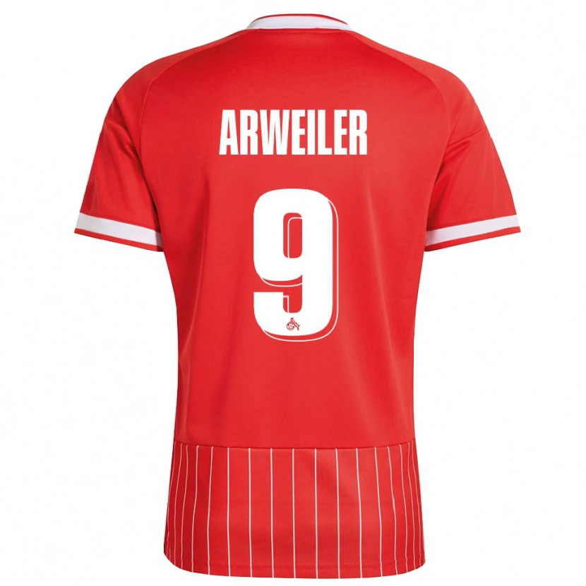 Danxen Heren Jonas Arweiler #9 Rood Wit Groen Uitshirt Uittenue 2026/27 T-Shirt