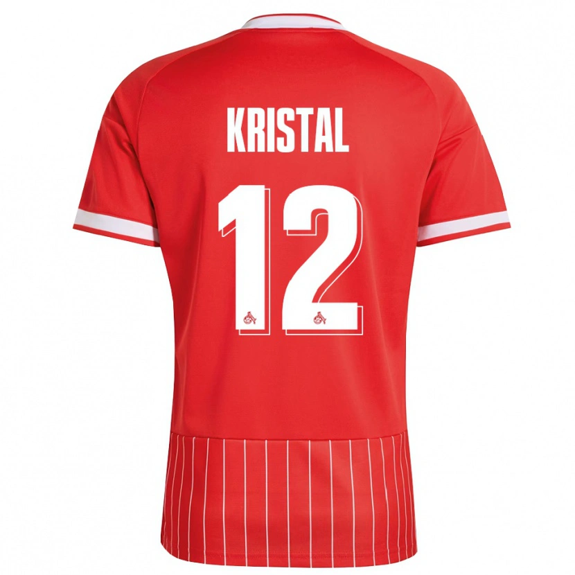 Danxen Heren Patrik Kristal #12 Rood Wit Groen Uitshirt Uittenue 2026/27 T-Shirt
