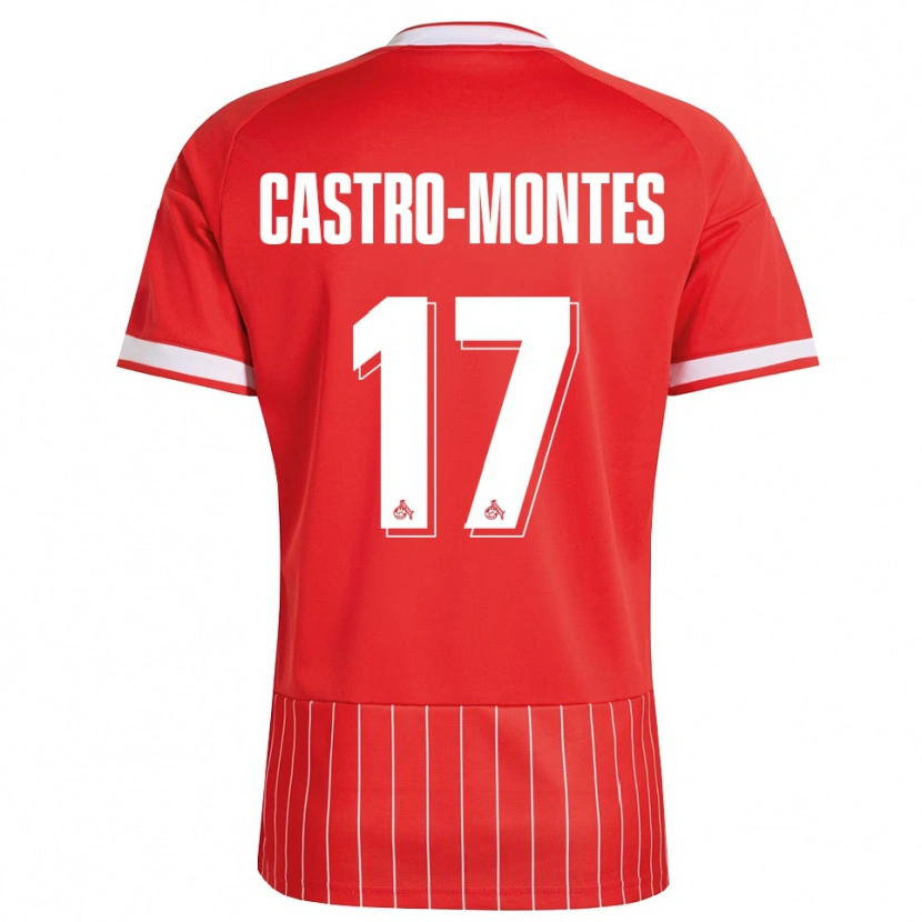 Danxen Heren Alessio Castro-Montes #17 Rood Wit Groen Uitshirt Uittenue 2026/27 T-Shirt