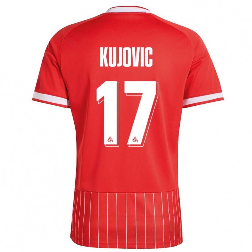 Danxen Heren Emin Kujovic #17 Rood Wit Groen Uitshirt Uittenue 2026/27 T-Shirt