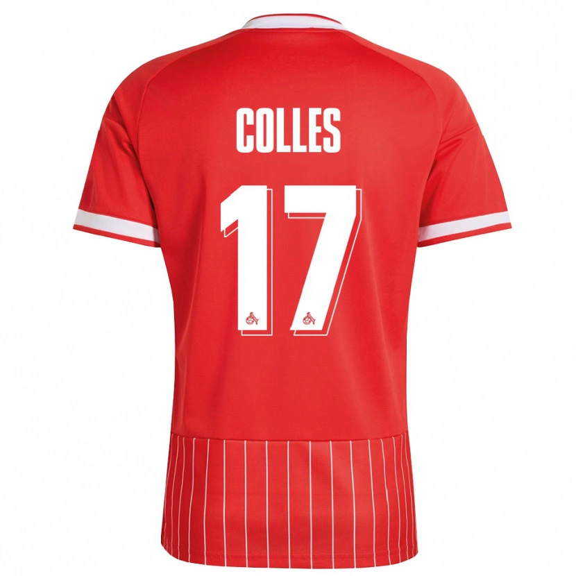 Danxen Heren Jan Colles #17 Rood Wit Groen Uitshirt Uittenue 2026/27 T-Shirt