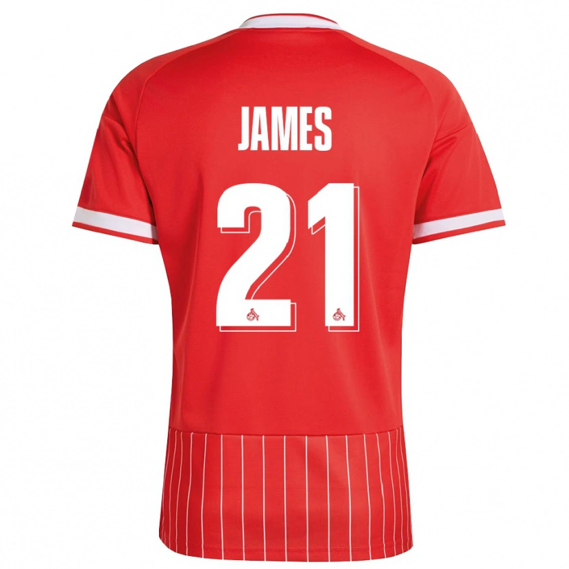 Danxen Heren Martin James #21 Rood Wit Groen Uitshirt Uittenue 2026/27 T-Shirt