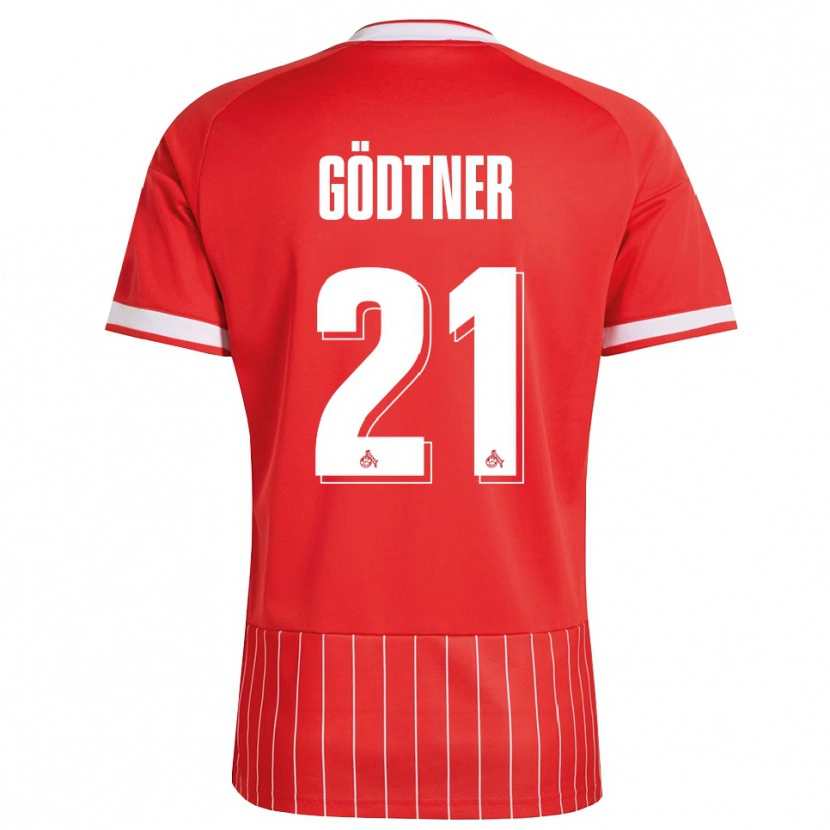 Danxen Heren Matteo Gödtner #21 Rood Wit Groen Uitshirt Uittenue 2026/27 T-Shirt