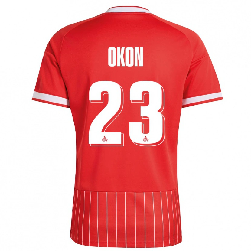 Danxen Heren Paul Okon-Engstler #23 Rood Wit Groen Uitshirt Uittenue 2026/27 T-Shirt