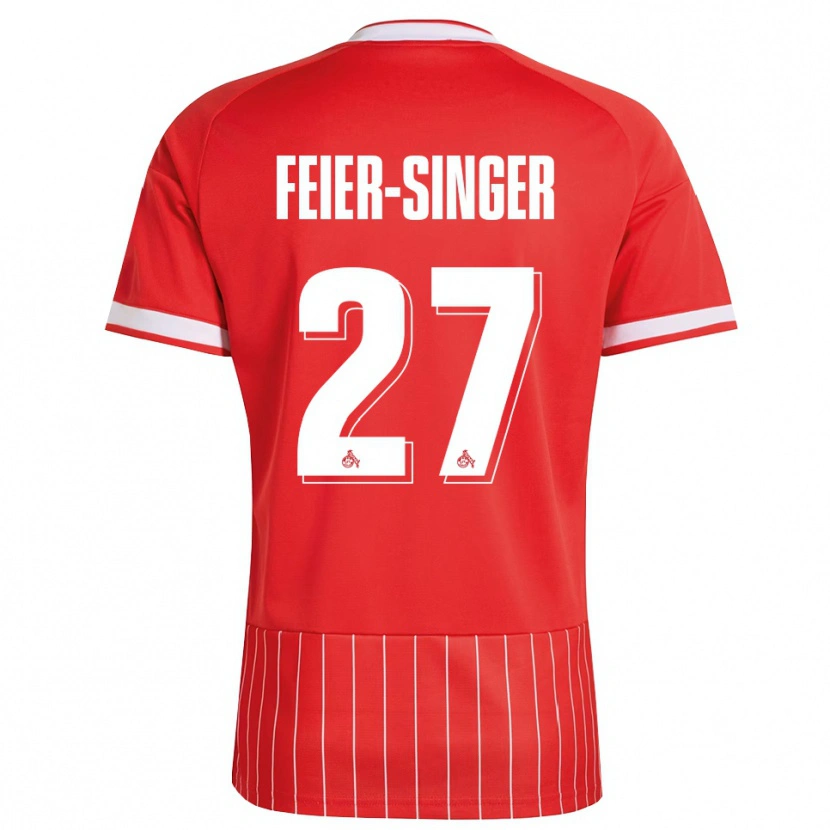 Danxen Heren Laura Feier-Singer #27 Rood Wit Groen Uitshirt Uittenue 2026/27 T-Shirt