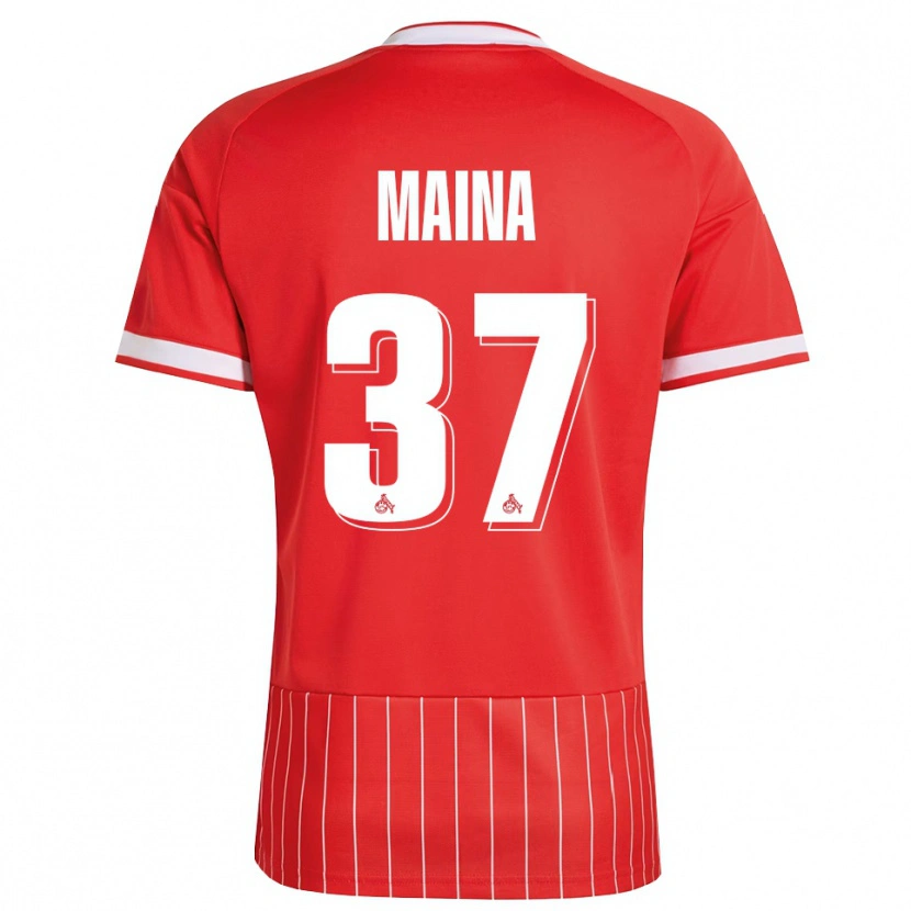 Danxen Heren Linton Maina #37 Rood Wit Groen Uitshirt Uittenue 2026/27 T-Shirt
