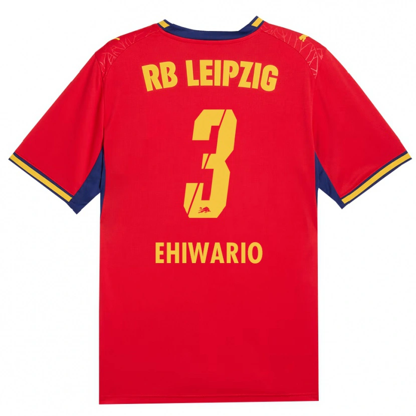 Danxen Heren Nwabueze Ehiwario #3 Rood Geel Koninklijk Blauw Uitshirt Uittenue 2026/27 T-Shirt
