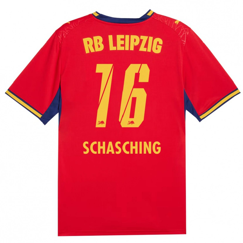 Danxen Heren Annabel Schasching #16 Rood Geel Koninklijk Blauw Uitshirt Uittenue 2026/27 T-Shirt