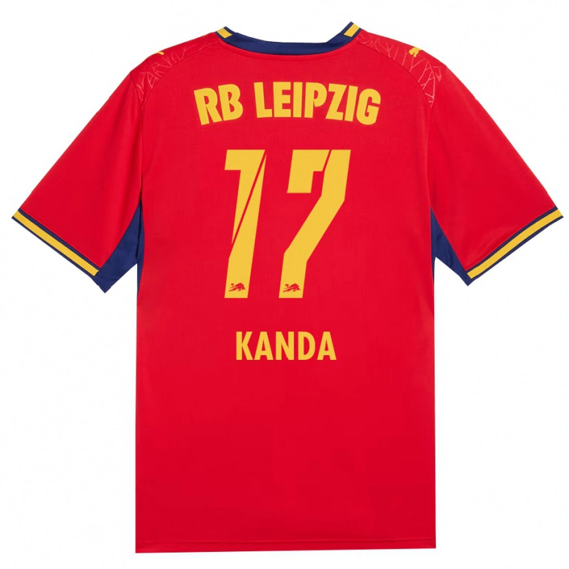 Danxen Heren Taito Kanda #17 Rood Geel Koninklijk Blauw Uitshirt Uittenue 2026/27 T-Shirt