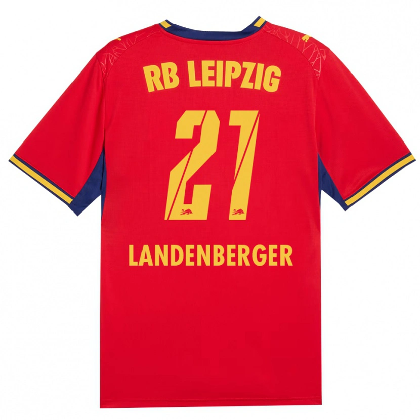 Danxen Heren Julia Landenberger #21 Rood Geel Koninklijk Blauw Uitshirt Uittenue 2026/27 T-Shirt
