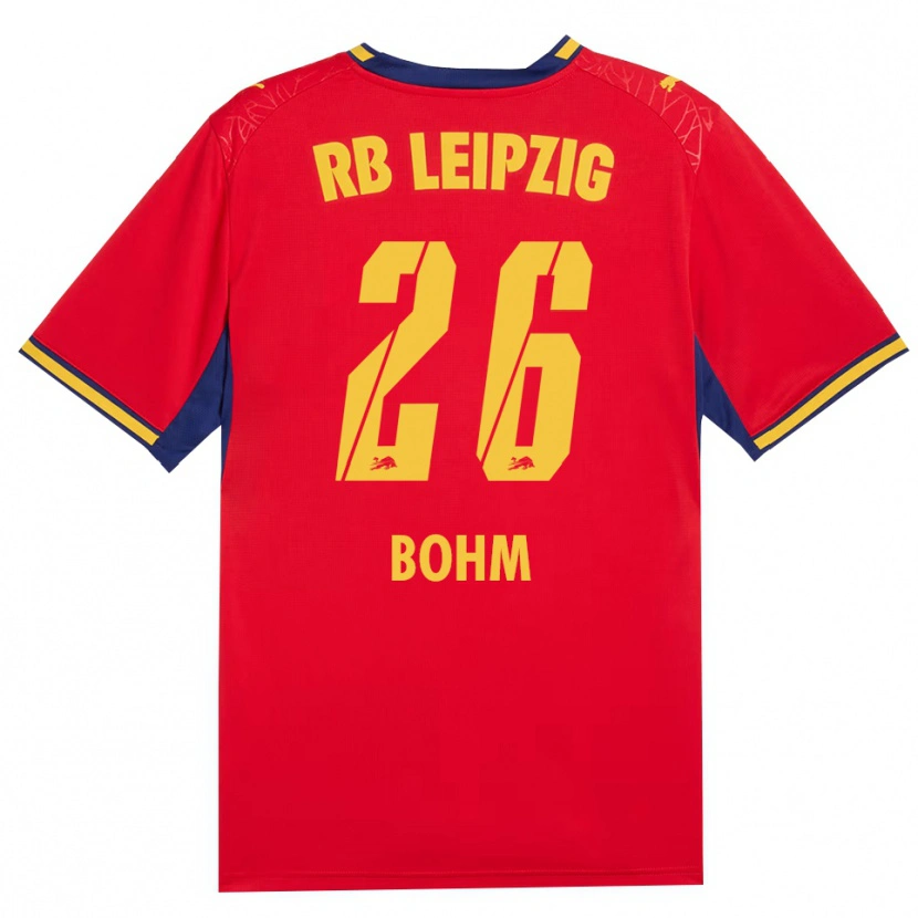 Danxen Heren Pepe Böhm #26 Rood Geel Koninklijk Blauw Uitshirt Uittenue 2026/27 T-Shirt