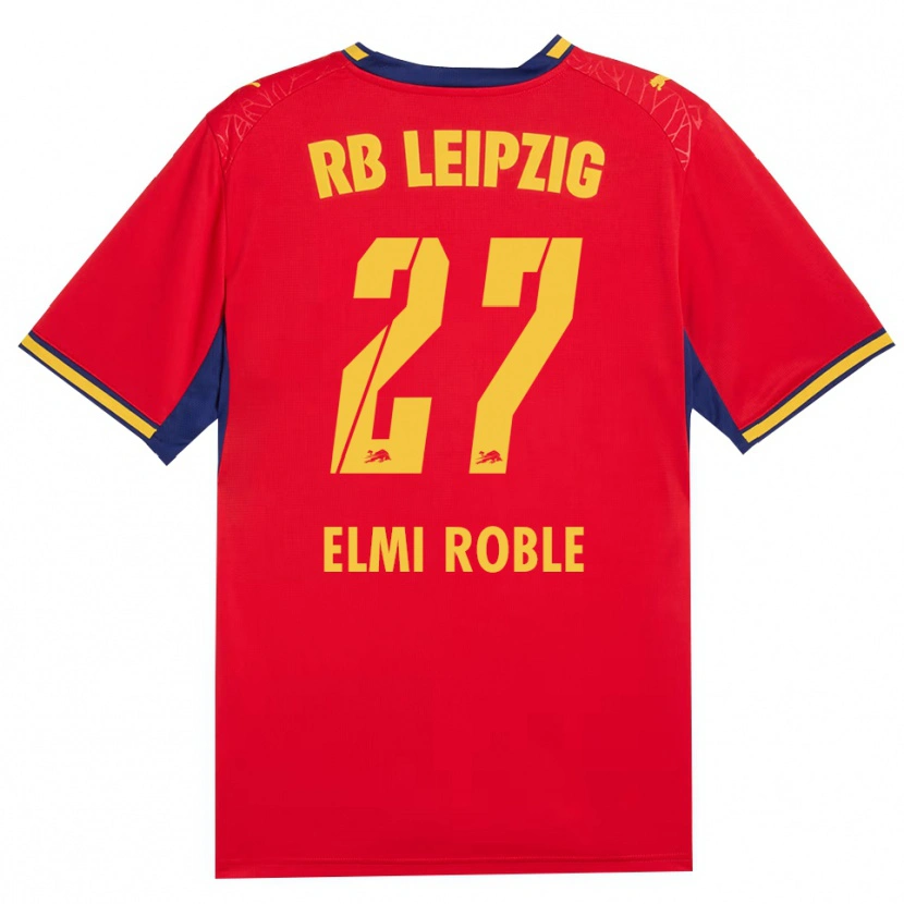 Danxen Heren Alinur Elmi Roble #27 Rood Geel Koninklijk Blauw Uitshirt Uittenue 2026/27 T-Shirt