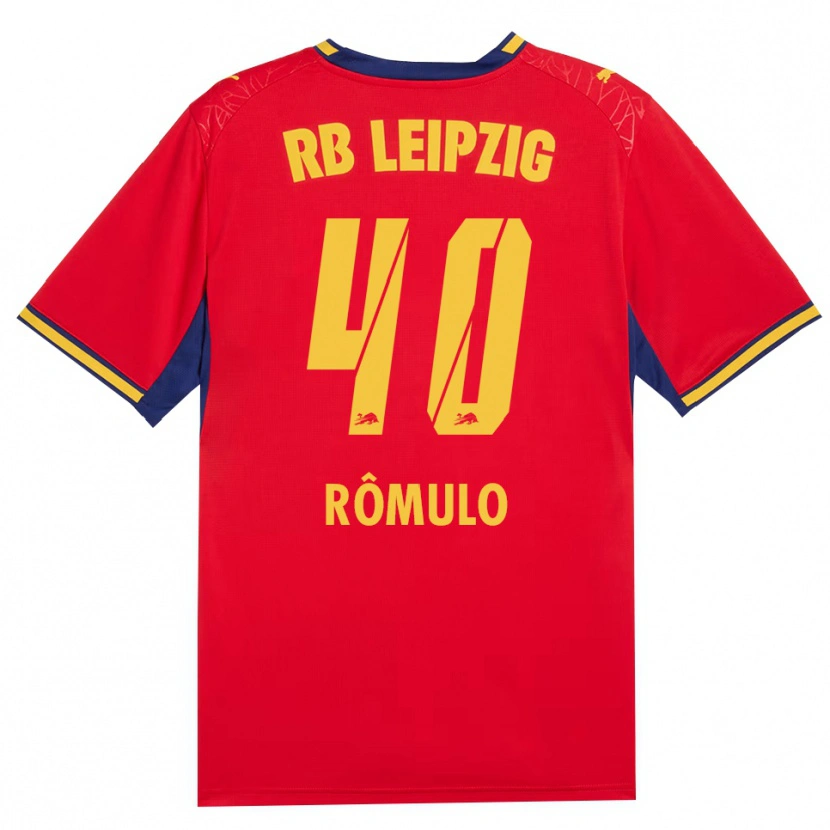 Danxen Heren Rômulo José Cardoso Da Cruz #40 Rood Geel Koninklijk Blauw Uitshirt Uittenue 2026/27 T-Shirt