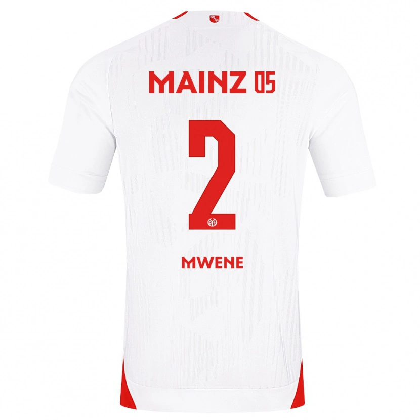 Danxen Heren Phillipp Mwene #2 Wit Rood Geel Uitshirt Uittenue 2026/27 T-Shirt