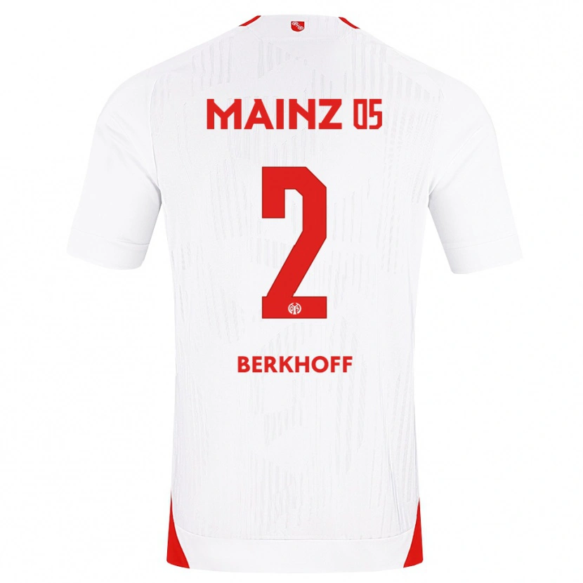 Danxen Heren Jonas Berkhoff #2 Wit Rood Geel Uitshirt Uittenue 2026/27 T-Shirt